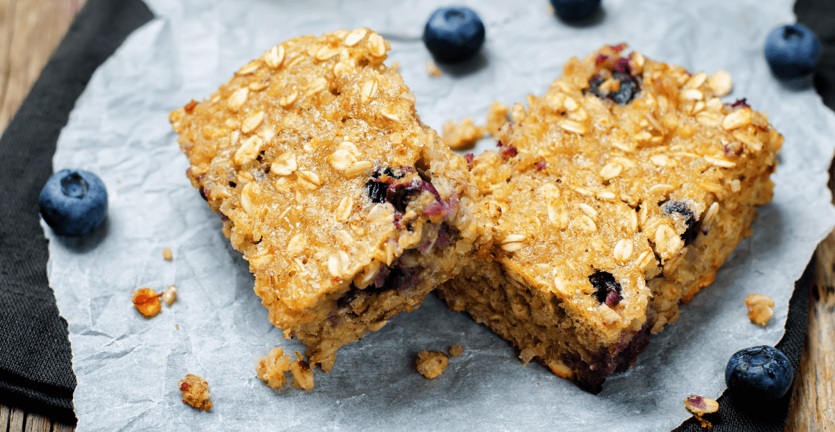 Vegan Chewy Blueberry Oat Bars